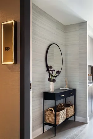 a close view of a dresser