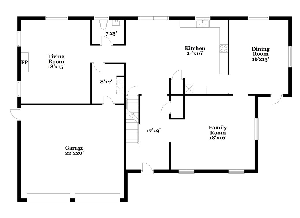 63 Prospect Farm Road Portsmouth, RI 02871 - Photo 34 of 34 floor plan for 1st floor