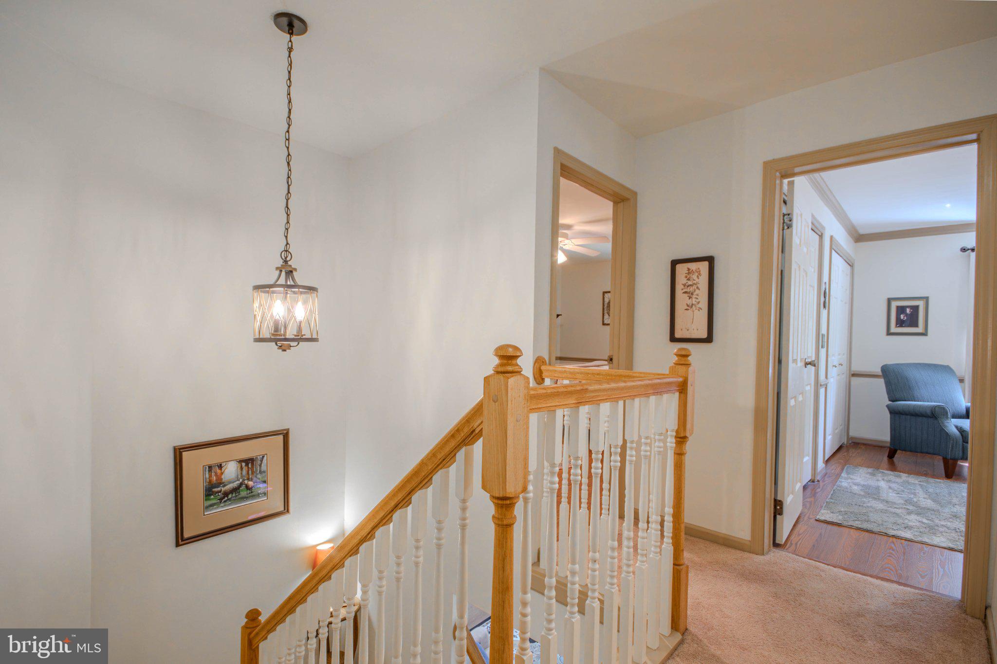 7301 Topaz Court Hebron, MD 21830 - Photo 18 of 47 Inviting staircase with warm lighting.