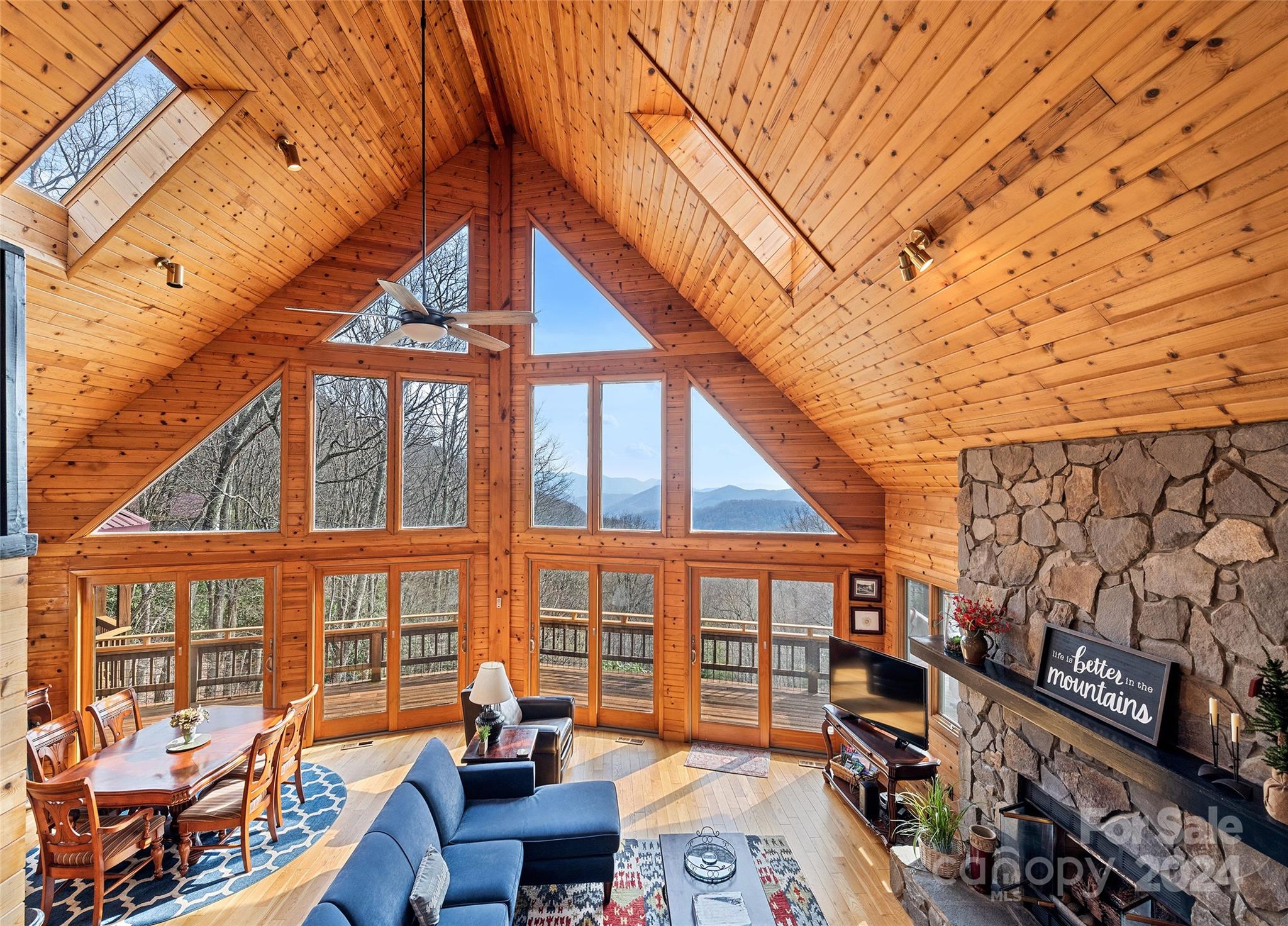 2521 Pless Underwood Road Maggie Valley, NC 28751 - Photo 21 of 46 a backyard of a house with barbeque oven
