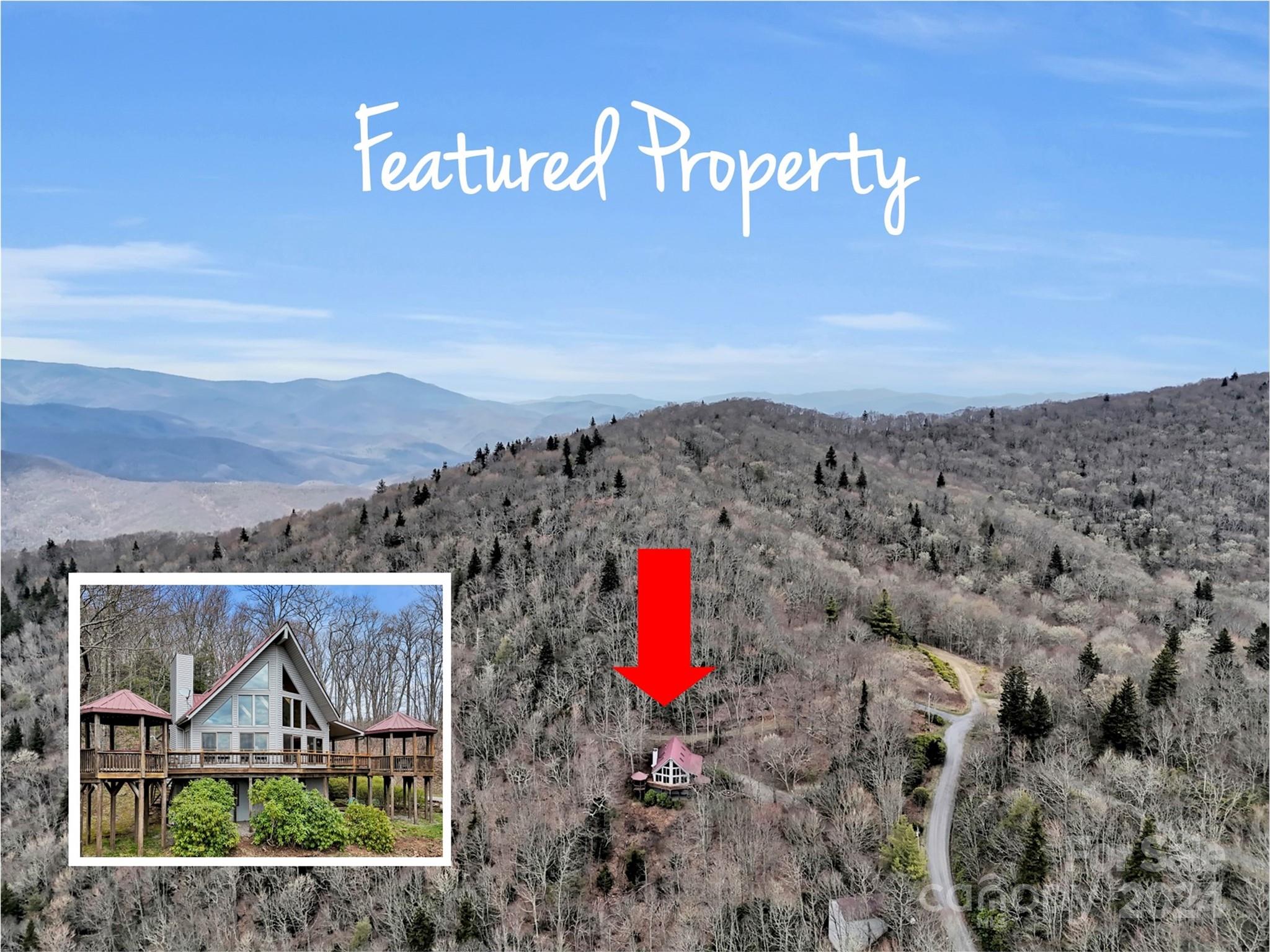 2521 Pless Underwood Road Maggie Valley, NC 28751 - Photo 34 of 46 an aerial view of houses with outdoor space
