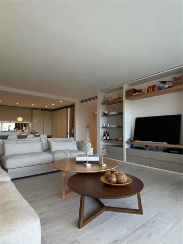 a view of a balcony with an outdoor space