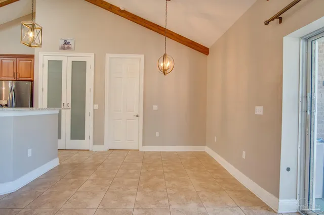 a view of an empty room