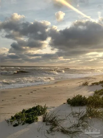 a view of an ocean and beach