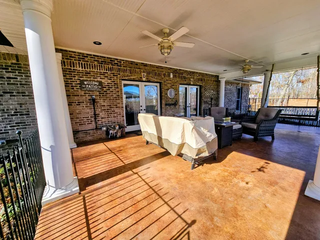 a view of a park that has tree s