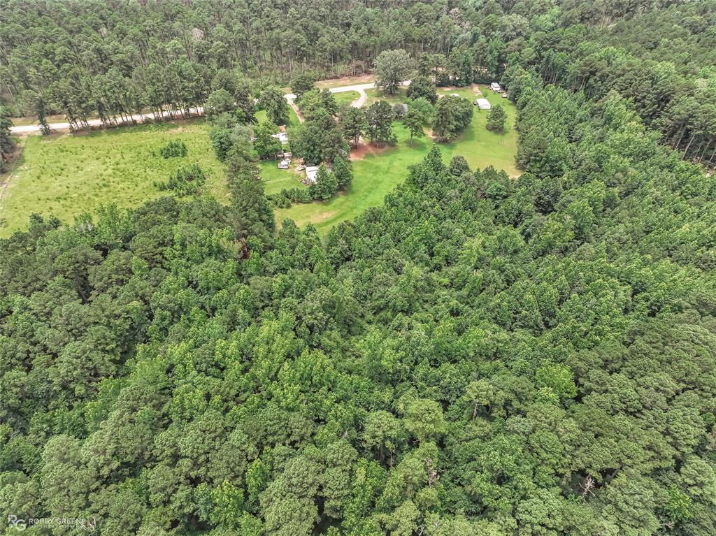 1426 Caney Lake Road Minden, LA 71055 - Photo 31 of 36 Sprawling property featuring a mix of dense woodland, open fields, and mature trees surrounding residential structures