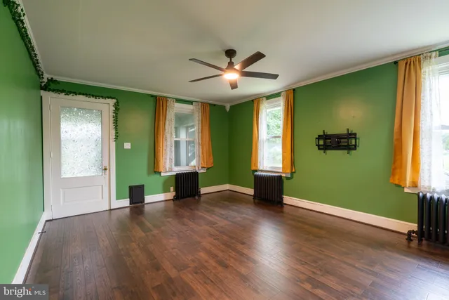 a view of an entryway with a window