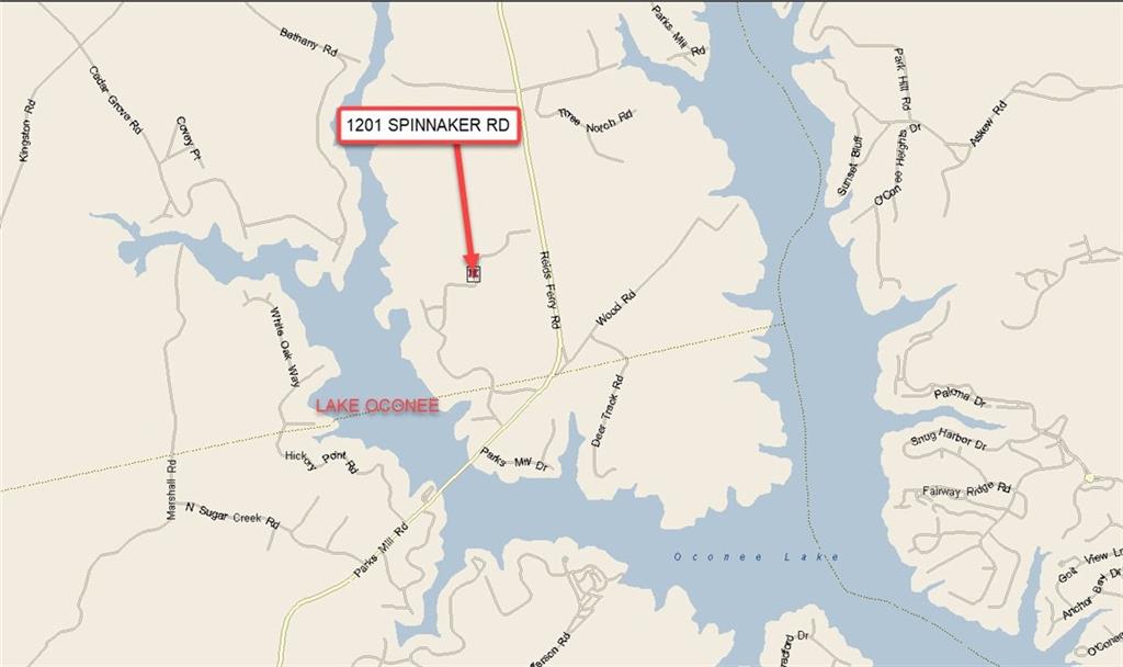 1201 Spinnaker Road Buckhead, GA 30625 - Photo 24 of 24 a sign that is sitting on a floor