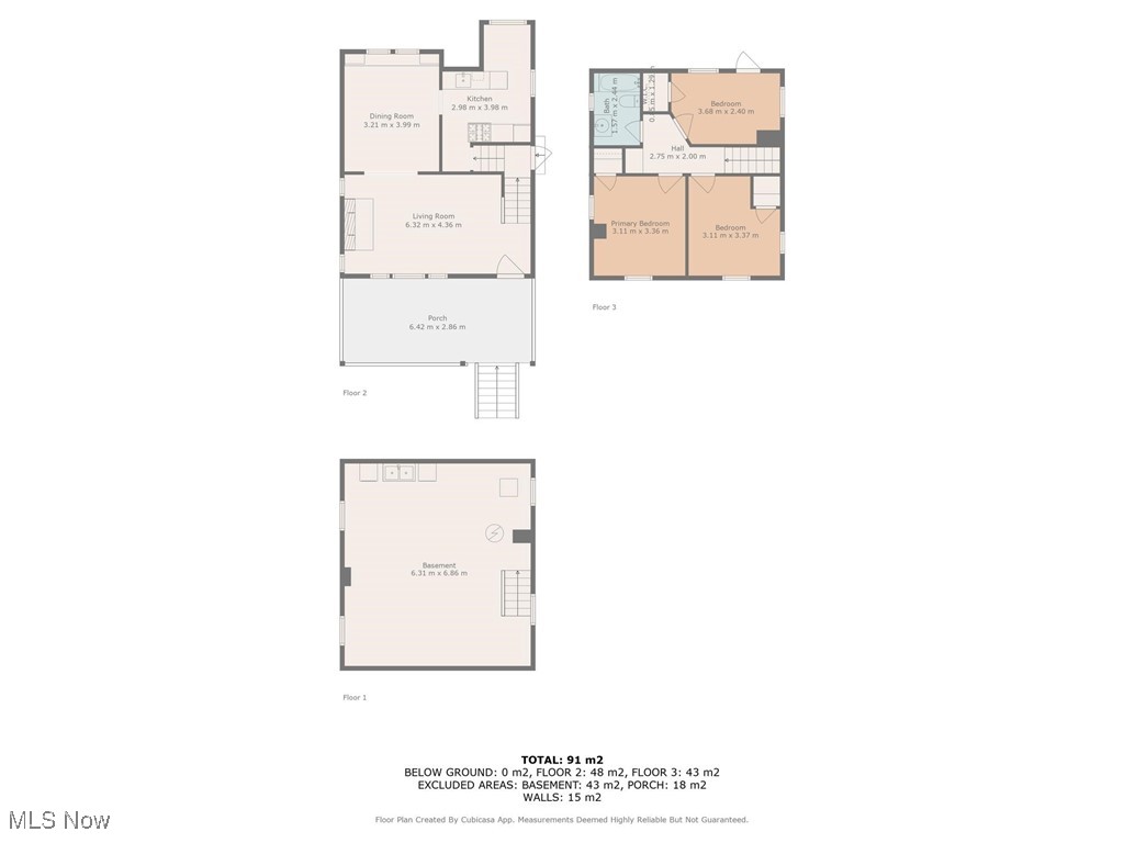 2193 Rexwood Road Cleveland, OH 44118 - Photo 32 of 32 Complete floor plan shows all three levels