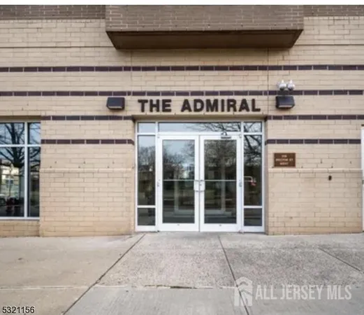 a view of a building with door