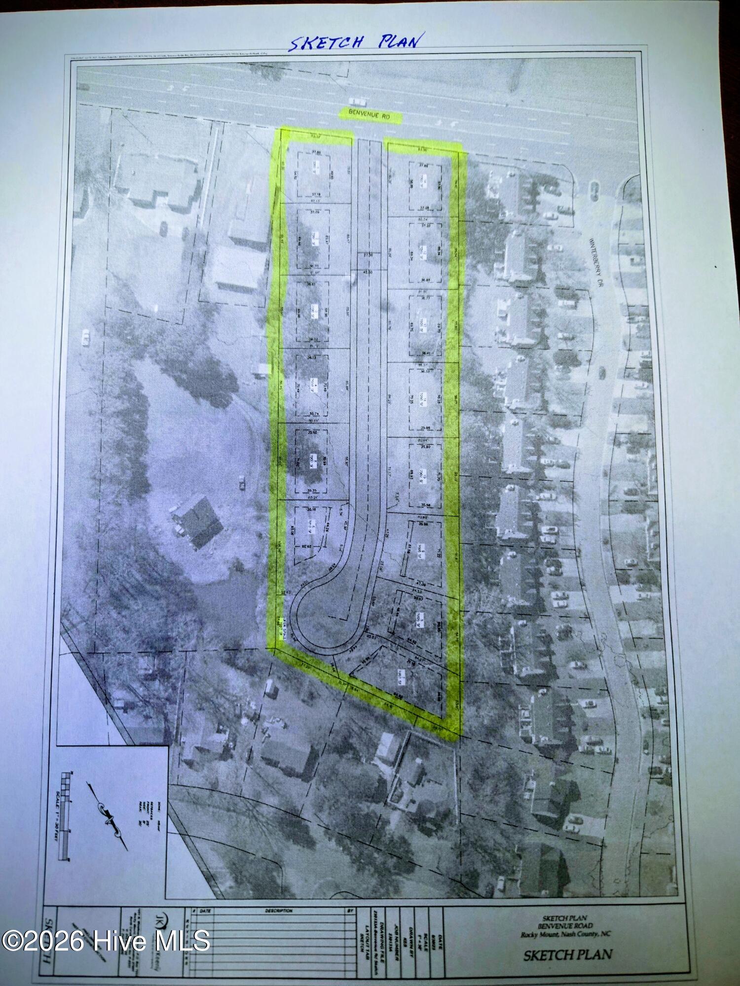 2286 Benvenue Road Rocky Mount, NC 27804 - Photo 6 of 6 Sketch Plan for duplexes