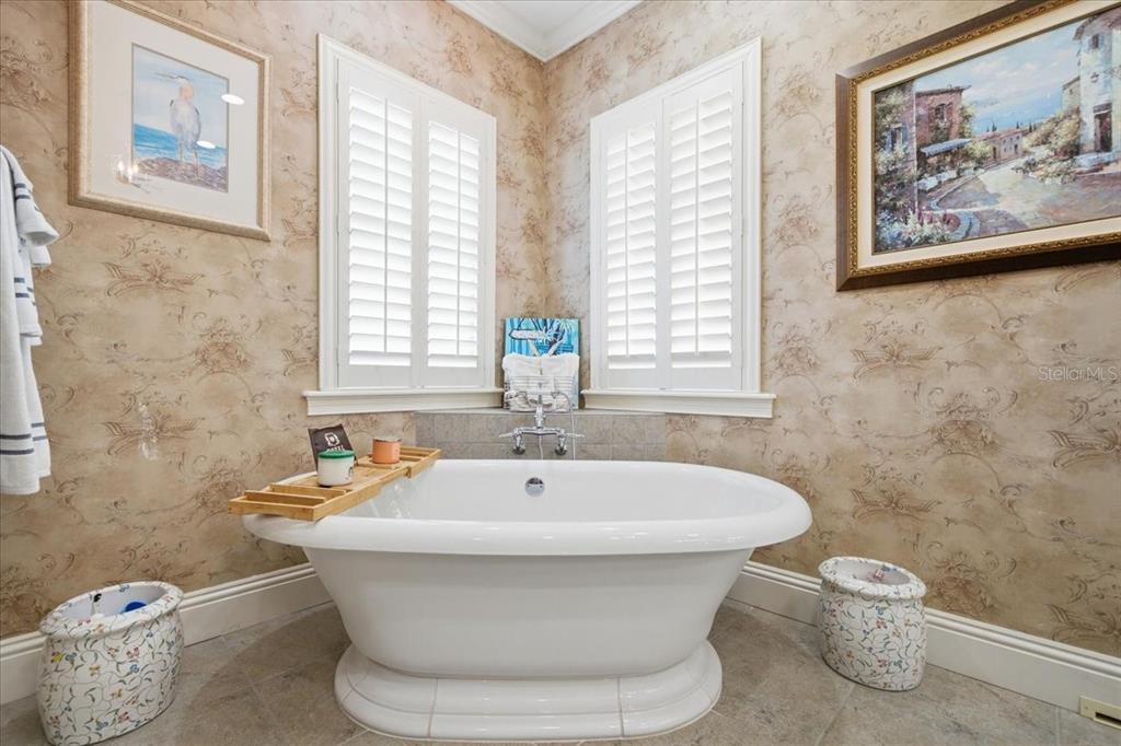18258 Wayne Road Odessa, FL 33556 - Photo 49 of 100 a white bath tub sitting in a bathroom next to a window