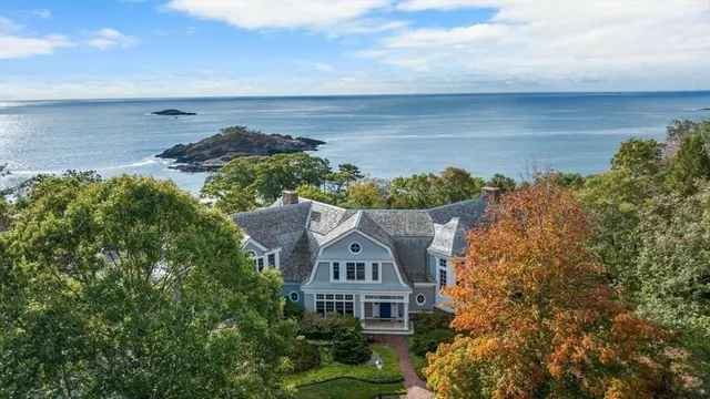 a view of a house with a garden