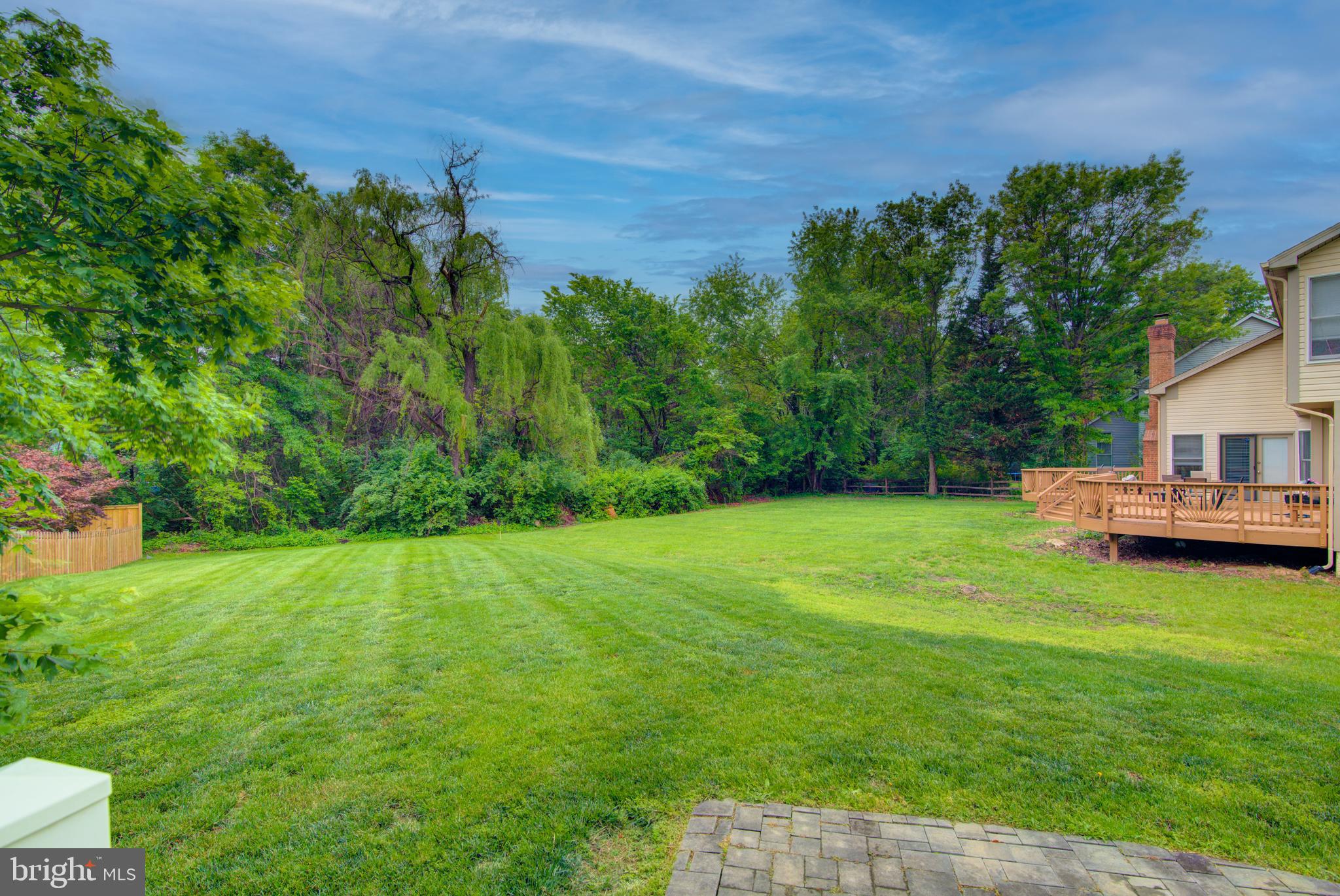 12719 Hitchcock Court Reston, VA 20191 - Photo 55 of 55 a backyard of a house with lots of green space