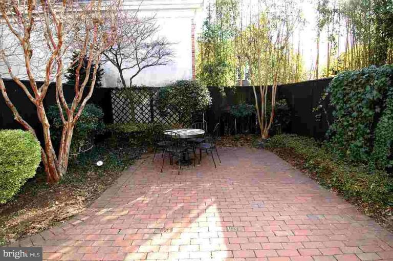 3318 R Street Northwest Washington, DC 20007 - Photo 24 of 26 a view of a chair and table in the garden