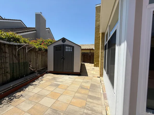 a view of a entryway door front of house