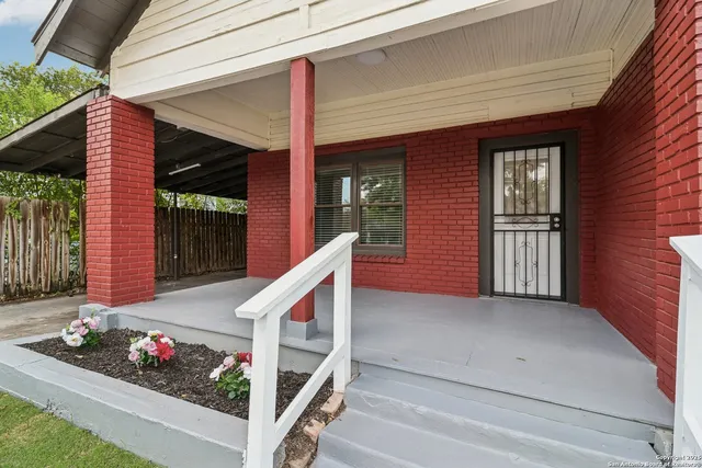 a view of a backyard of a house