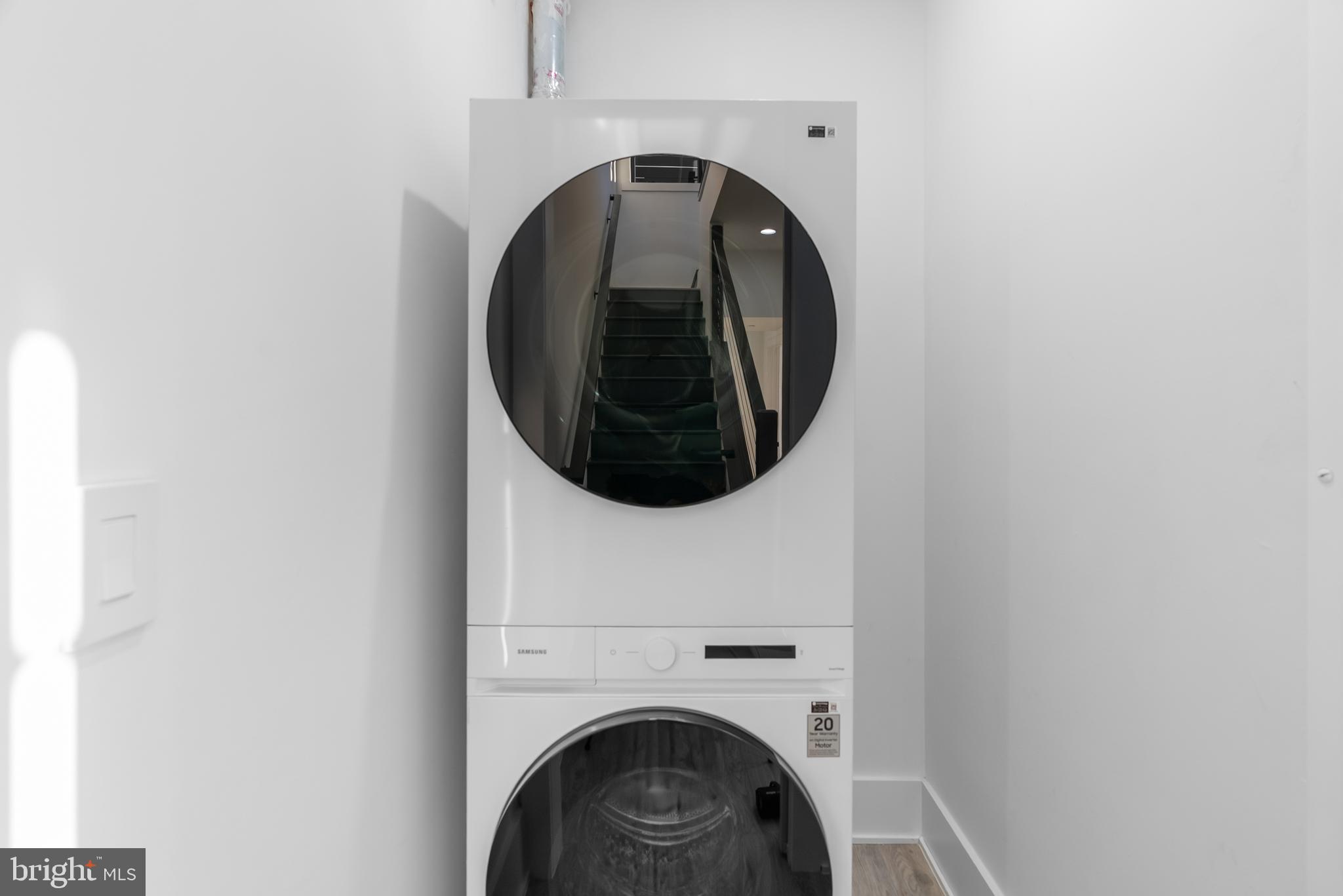 1140 Oates Street Northeast, Unit 202 Washington, DC 20002 - Photo 31 of 48 a close up view of washer and dryer