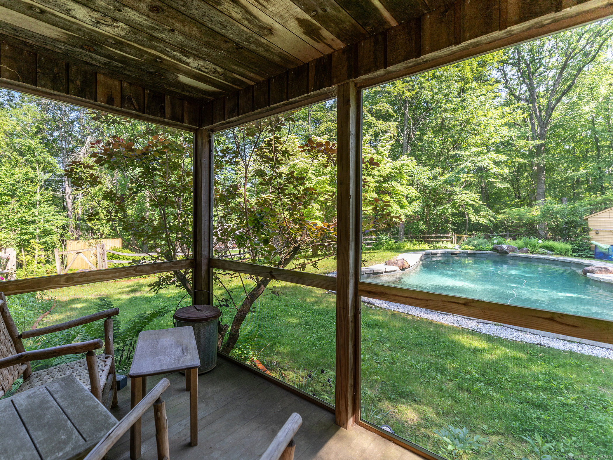 203 Brick School Road Warren, CT 06754 - Photo 35 of 40 a view of a room with garden area and furniture