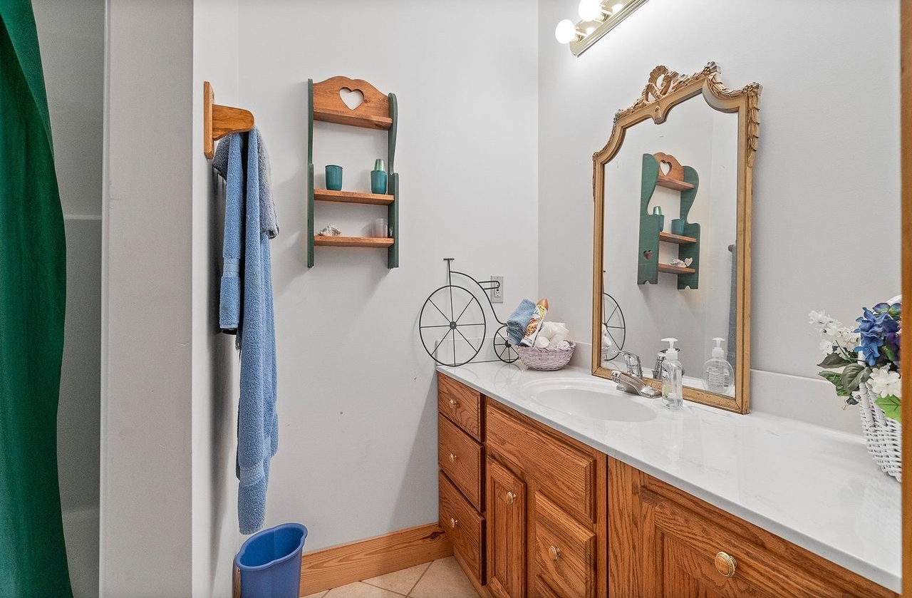 2221 County Road 6 Wedowee, AL 36278 - Photo 39 of 40 a bathroom with a sink vanity and mirror