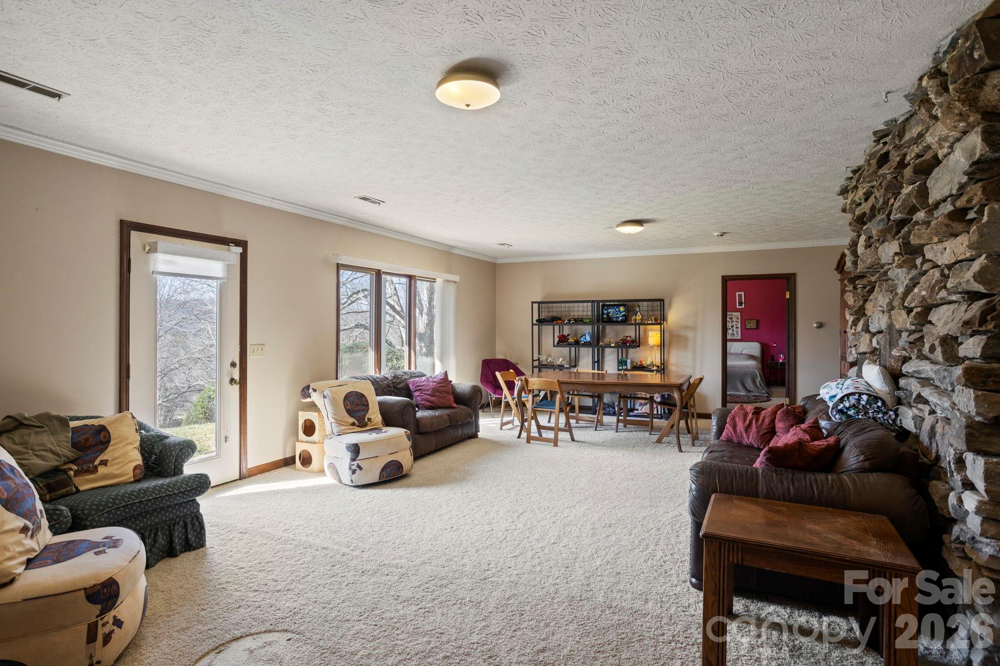 404 Browning Road Hendersonville, NC 28791 - Photo 22 of 46 a living room with furniture and a couch