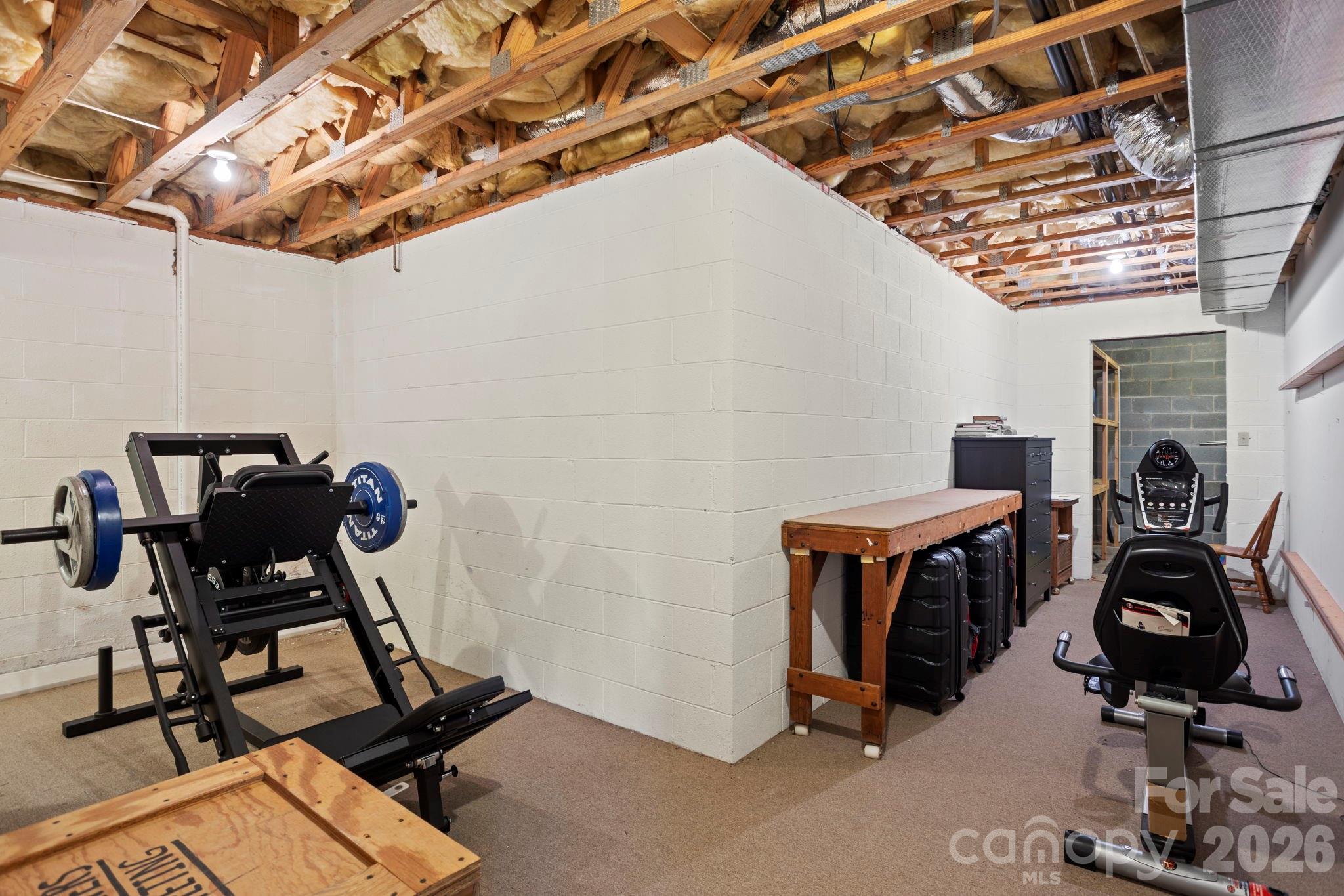404 Browning Road Hendersonville, NC 28791 - Photo 30 of 46 a view of workspace with wooden floor