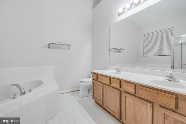 a bathroom with a sink a toilet and vanity