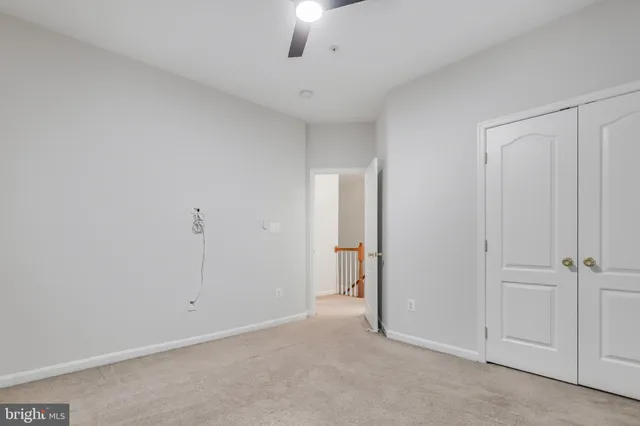 a view of an empty room