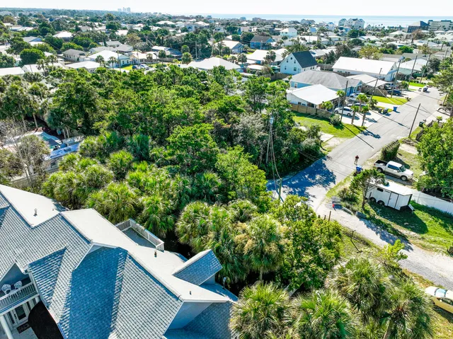 an aerial view of residential house with outdoor space
