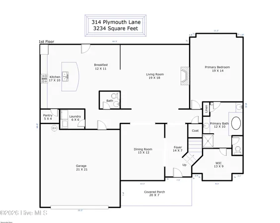 $535,000 | 314 Plymouth Lane, Holly Ridge, NC 28445