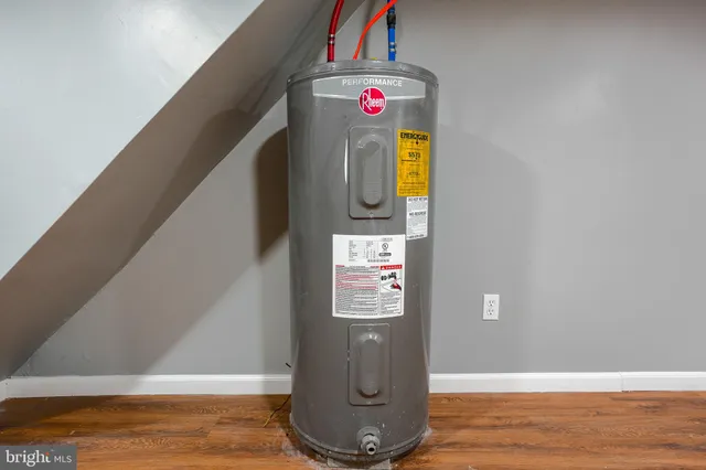 a view of water heater room