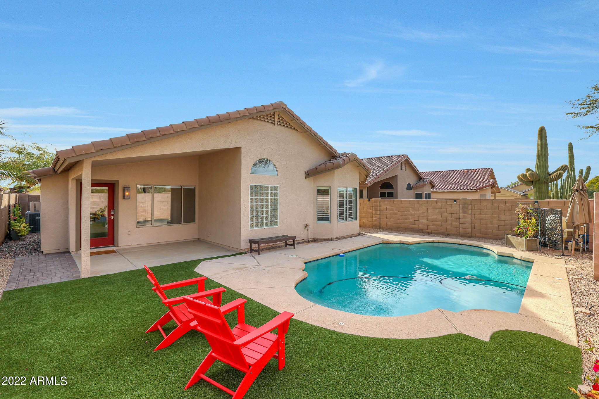 4316 East Rowel Road Phoenix, AZ 85050 - Photo 1 of 40 a front view of house with yard and outdoor seating