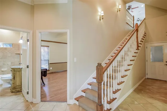 a view of room with front door