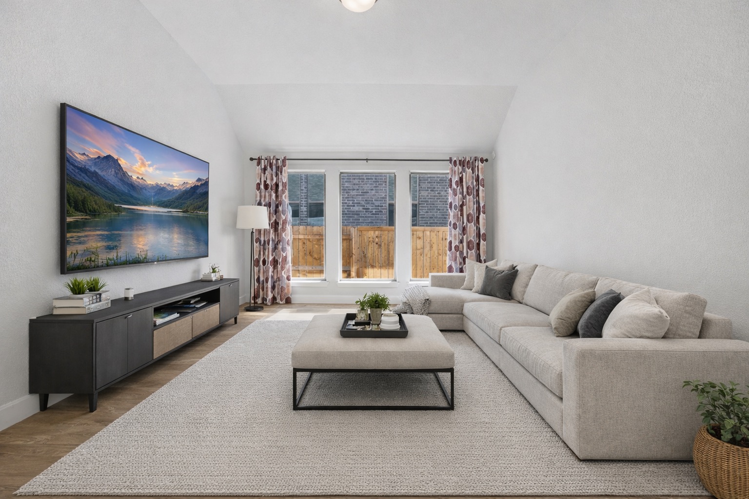 186 Prickly Poppy Loop Kyle, TX 78640 - Photo 15 of 40 a living room with furniture and a flat screen tv