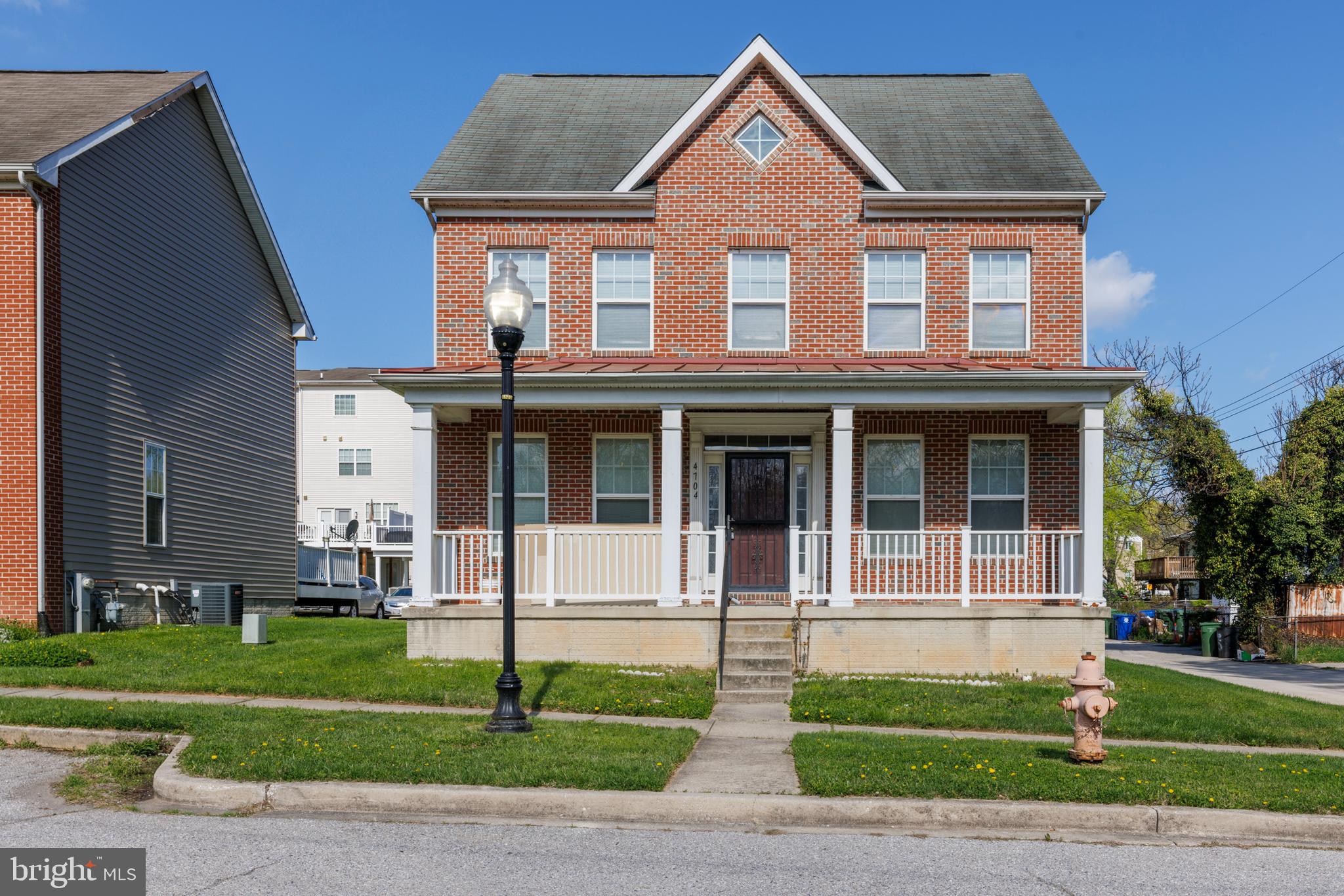 a front view of a house