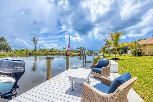 a view of a yard with plants