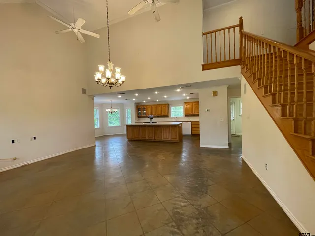 a bathroom with a sink and shower