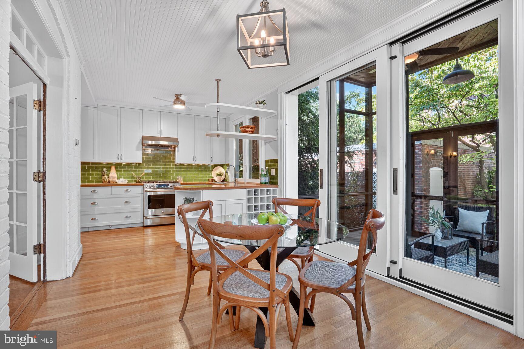 4302 37th Street Northwest Washington, DC 20008 - Photo 12 of 39 Bright, airy kitchen with garden views.