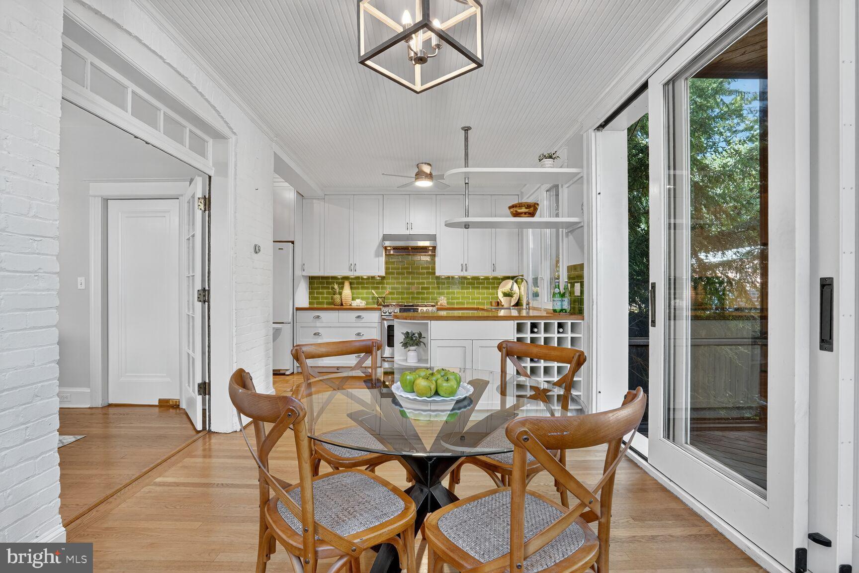 4302 37th Street Northwest Washington, DC 20008 - Photo 13 of 39 Charming kitchen with modern flair.