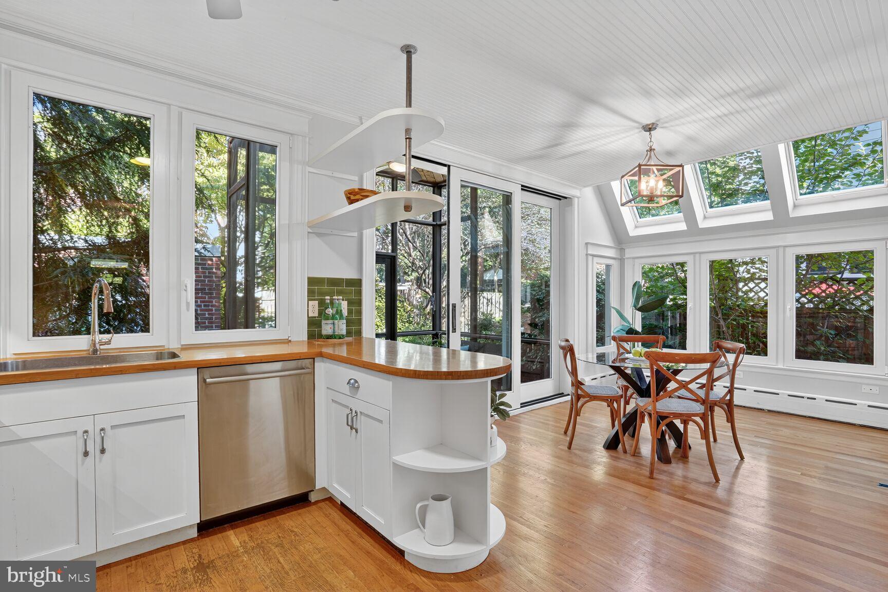 4302 37th Street Northwest Washington, DC 20008 - Photo 15 of 39 Bright and airy kitchen with garden views.