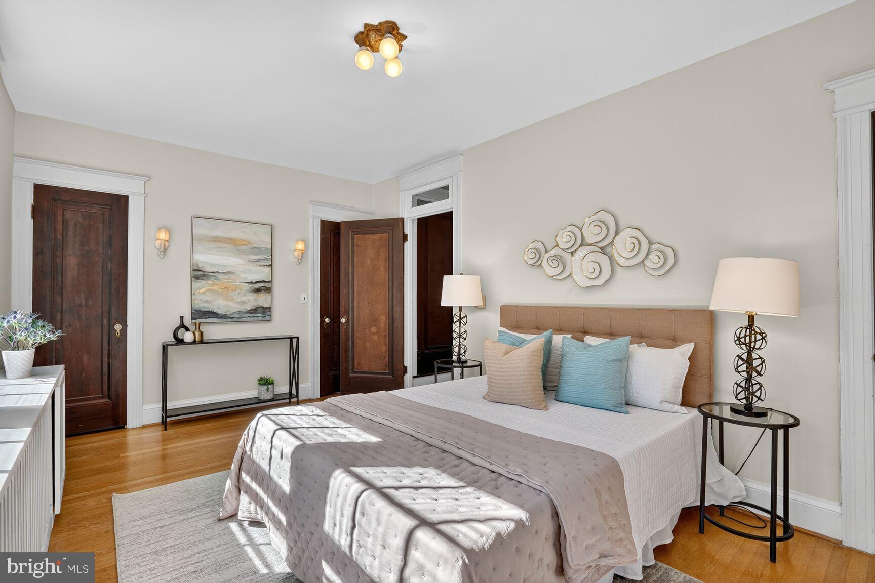 4302 37th Street Northwest Washington, DC 20008 - Photo 21 of 39 Serene bedroom with elegant design elements.