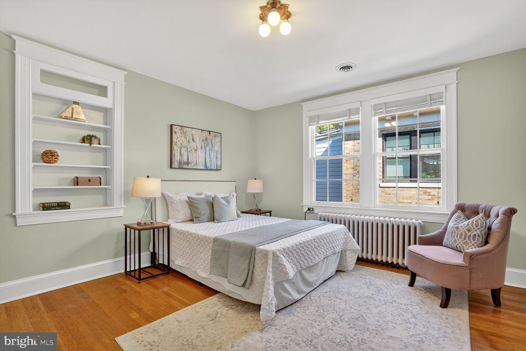 4302 37th Street Northwest Washington, DC 20008 - Photo 24 of 39 Serene bedroom with natural light and charm.