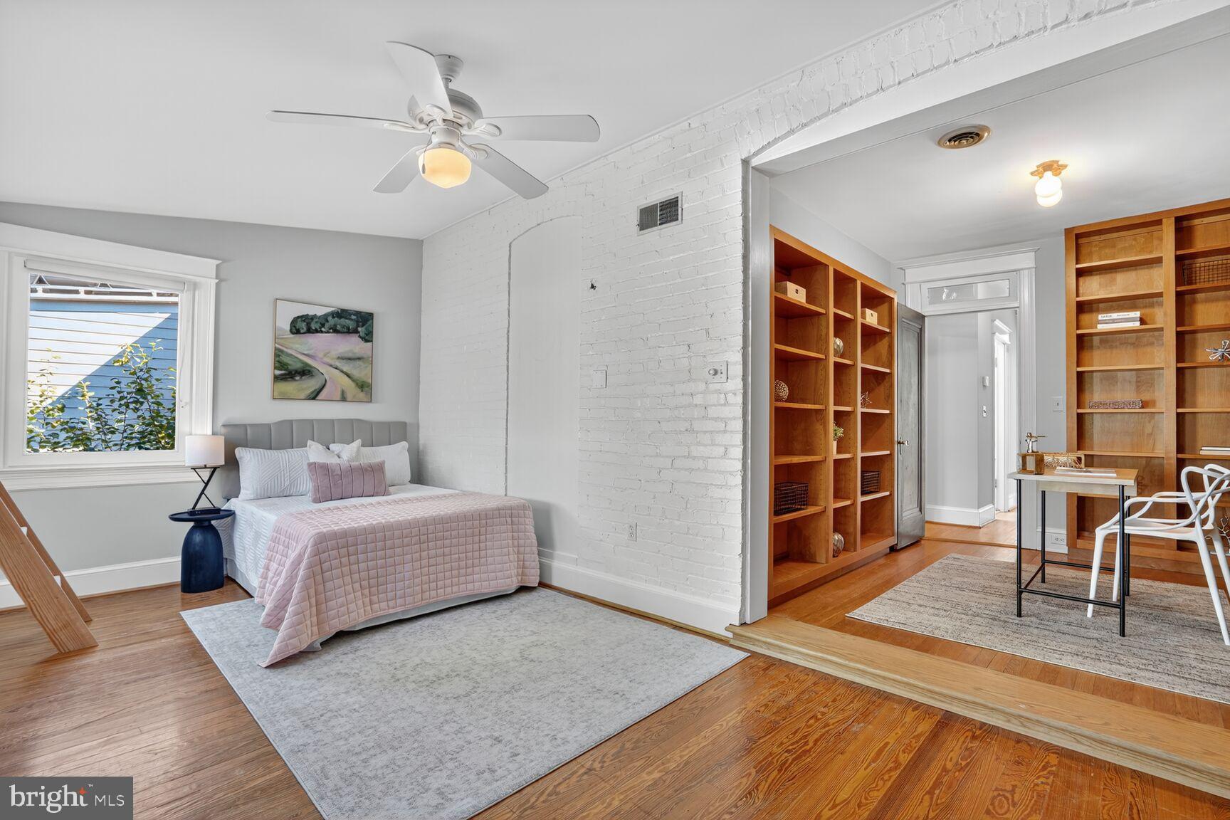 4302 37th Street Northwest Washington, DC 20008 - Photo 28 of 39 Bright and airy bedroom with modern charm.