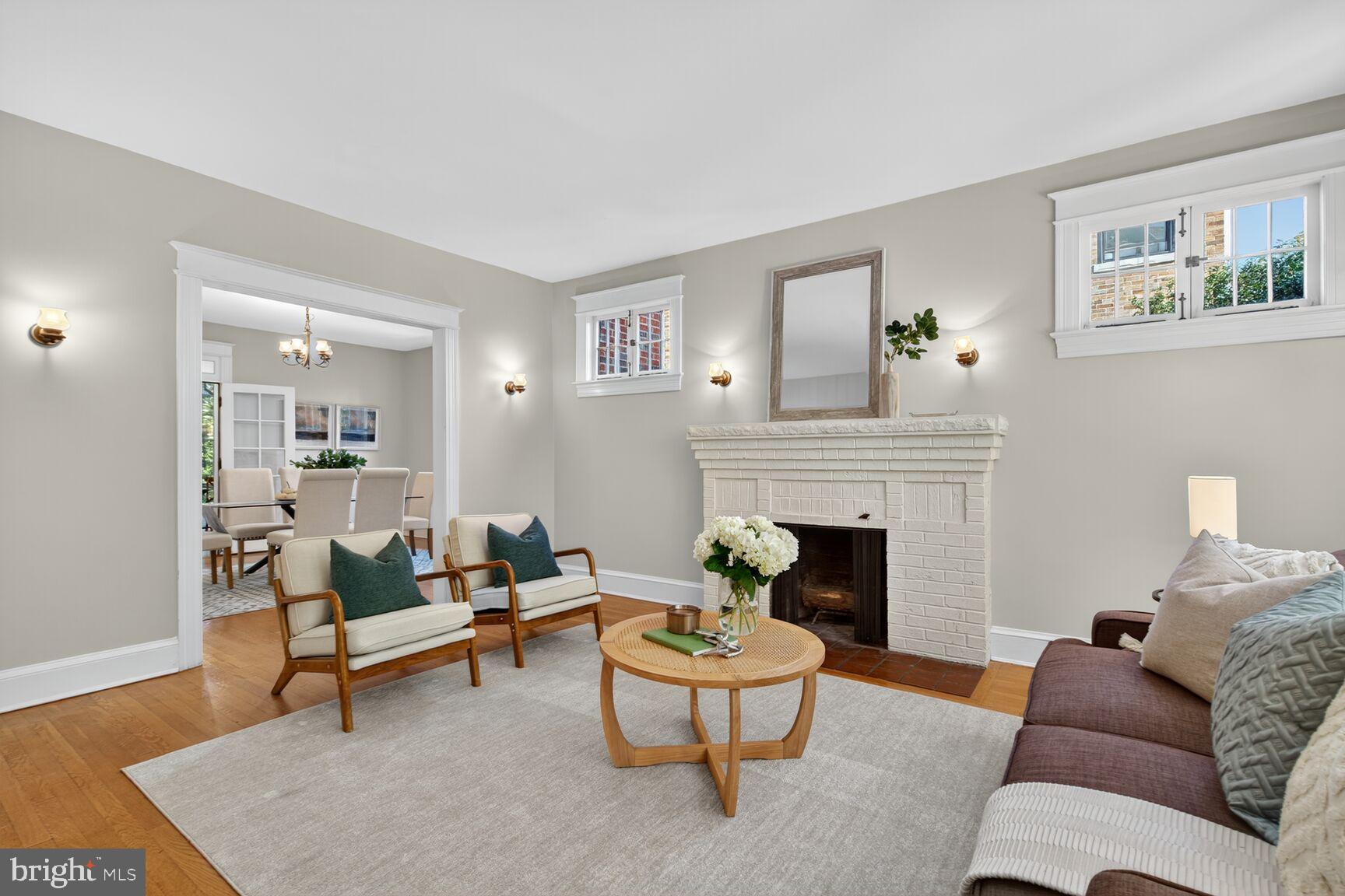 4302 37th Street Northwest Washington, DC 20008 - Photo 4 of 39 Charming living space with natural light.