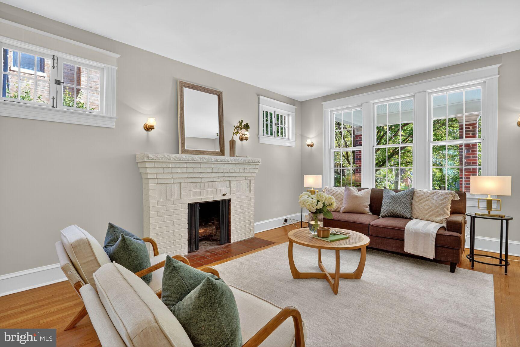 4302 37th Street Northwest Washington, DC 20008 - Photo 5 of 39 Bright and inviting living space with charm.