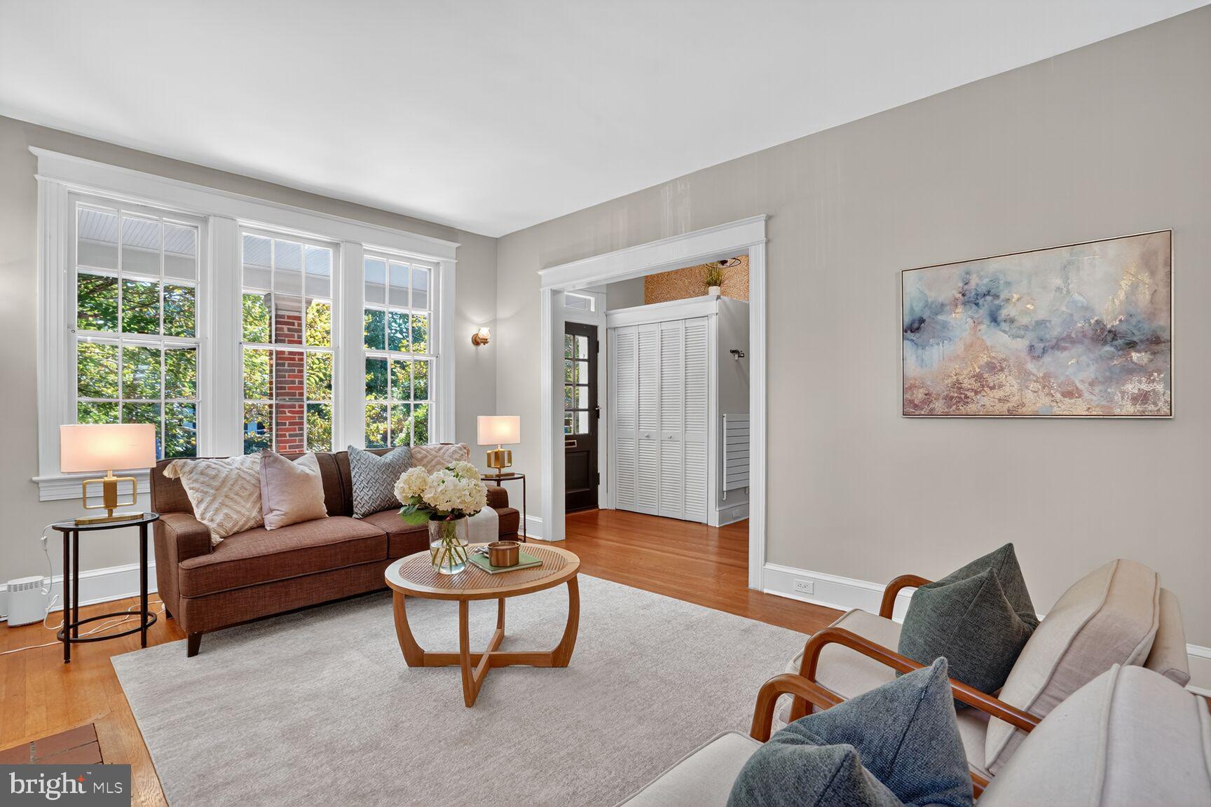 4302 37th Street Northwest Washington, DC 20008 - Photo 6 of 39 Bright and inviting living space with charm.