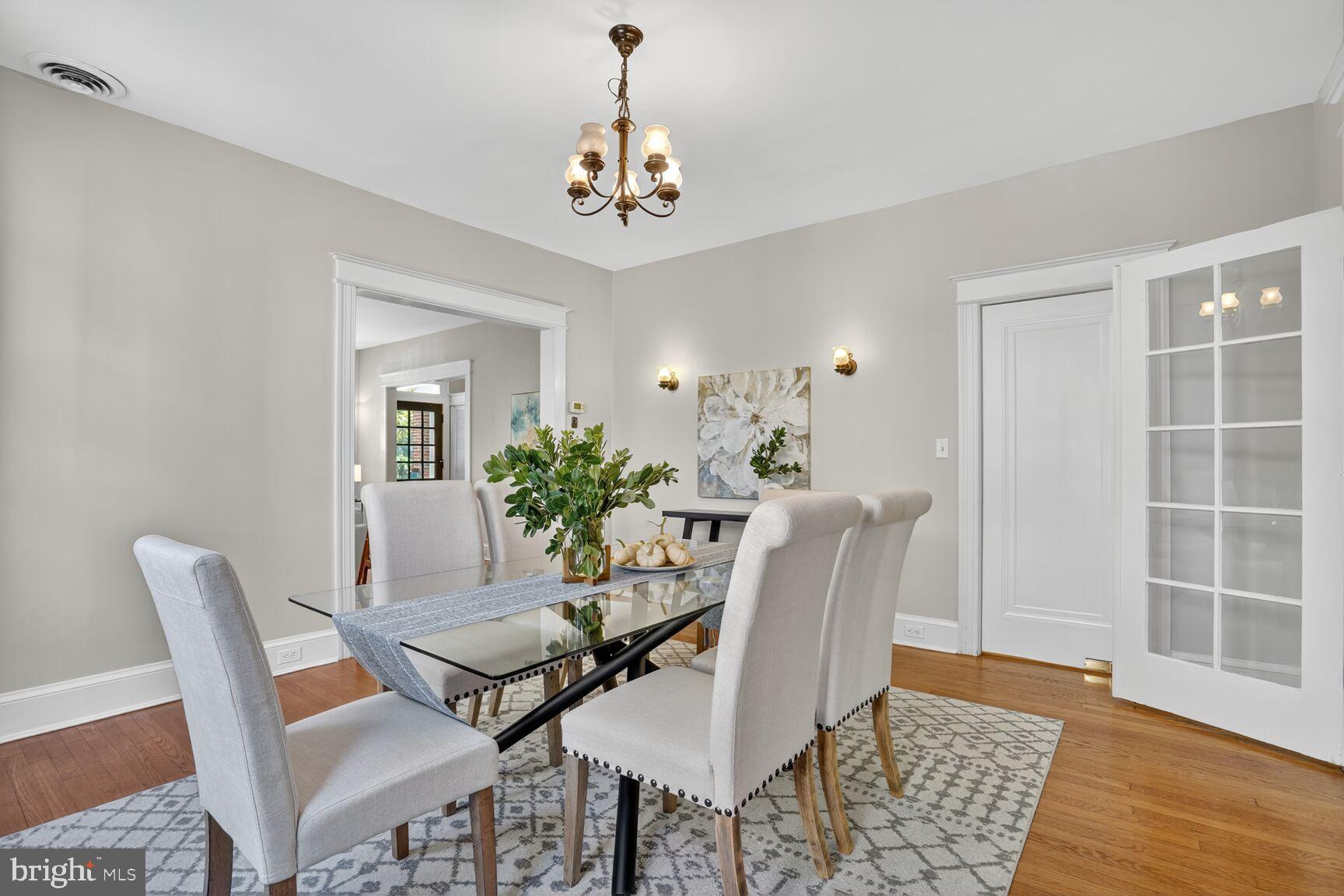 4302 37th Street Northwest Washington, DC 20008 - Photo 7 of 39 Elegant dining space with modern charm.