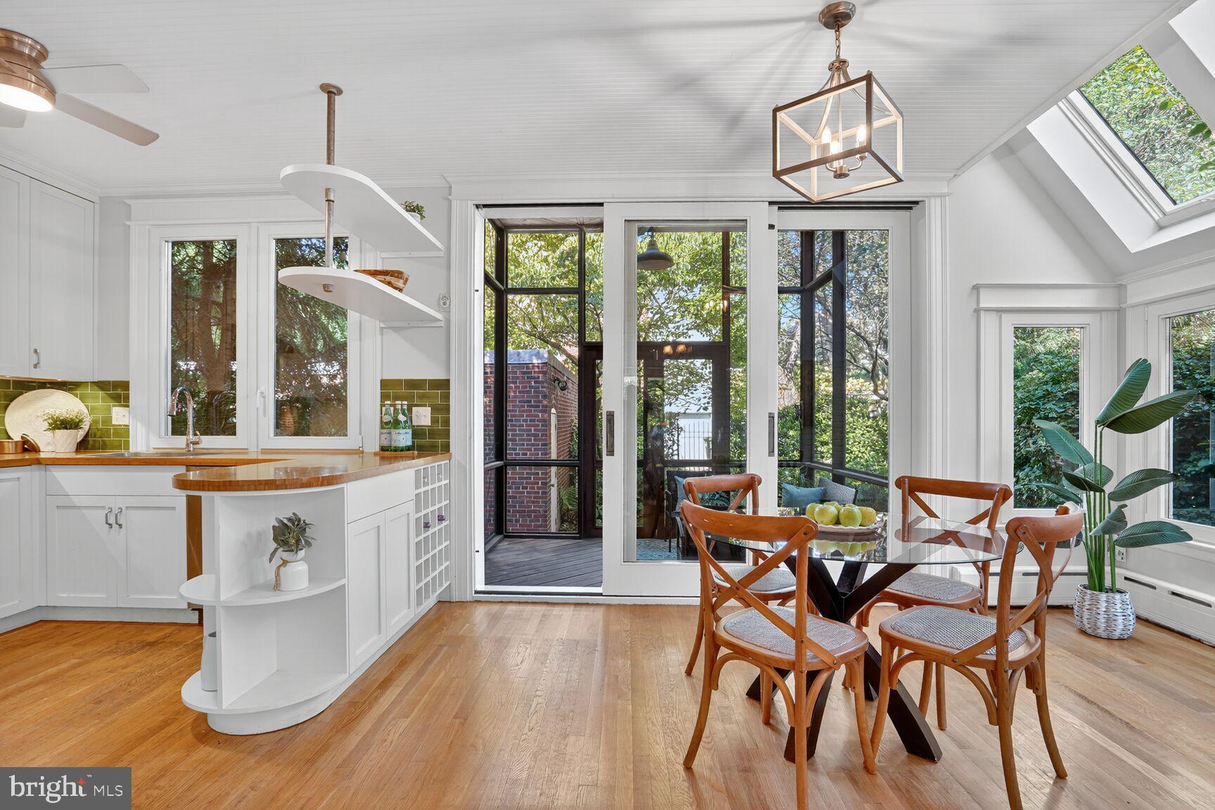 4302 37th Street Northwest Washington, DC 20008 - Photo 9 of 39 Bright and airy kitchen with garden views.
