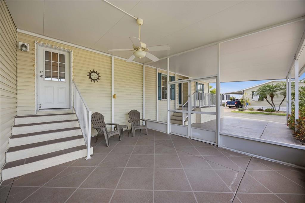 18 Emden Circle Punta Gorda, FL 33950 - Photo 11 of 61 a view of a balcony with table and chairs