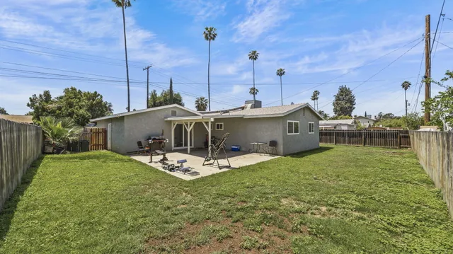 a house view with a garden space